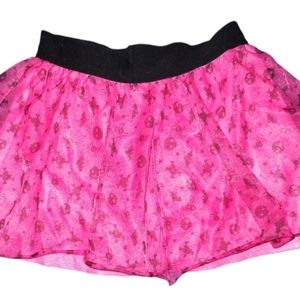 Skull and Spider Little Girls Halloween Pink and Black Tutu Size 5